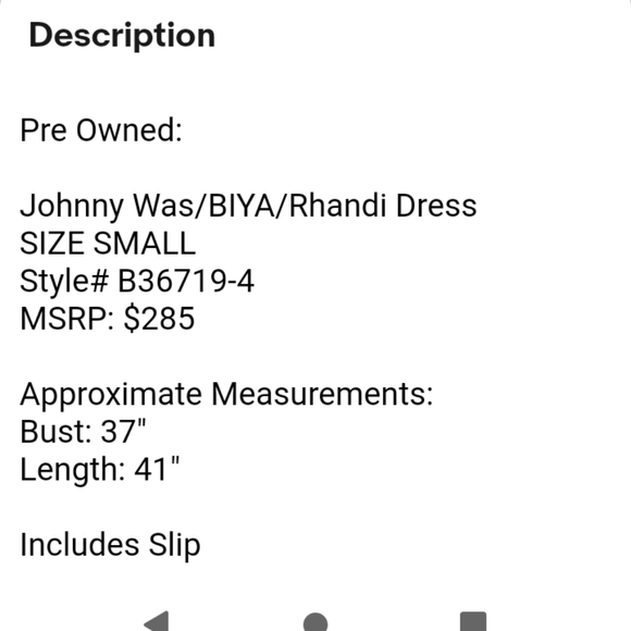 Johnny Was Biya Rhandi Dress Small - Picture 13 of 13